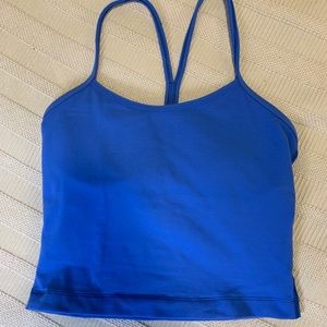 EUC Lululemon Power Y Cropped Tank - size 4